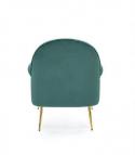 SANTI fotel wypoczynkowy ciemny zielony / złoty (1p1szt)