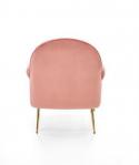 SANTI fotel wypoczynkowy różowy / złoty (1p1szt)