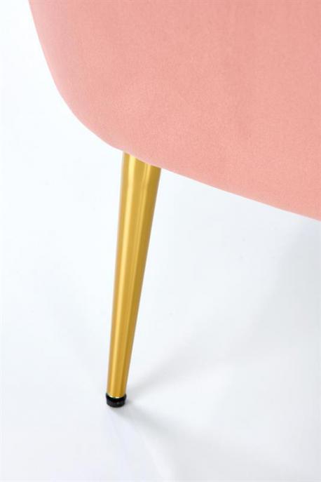 SANTI fotel wypoczynkowy różowy / złoty (1p1szt)
