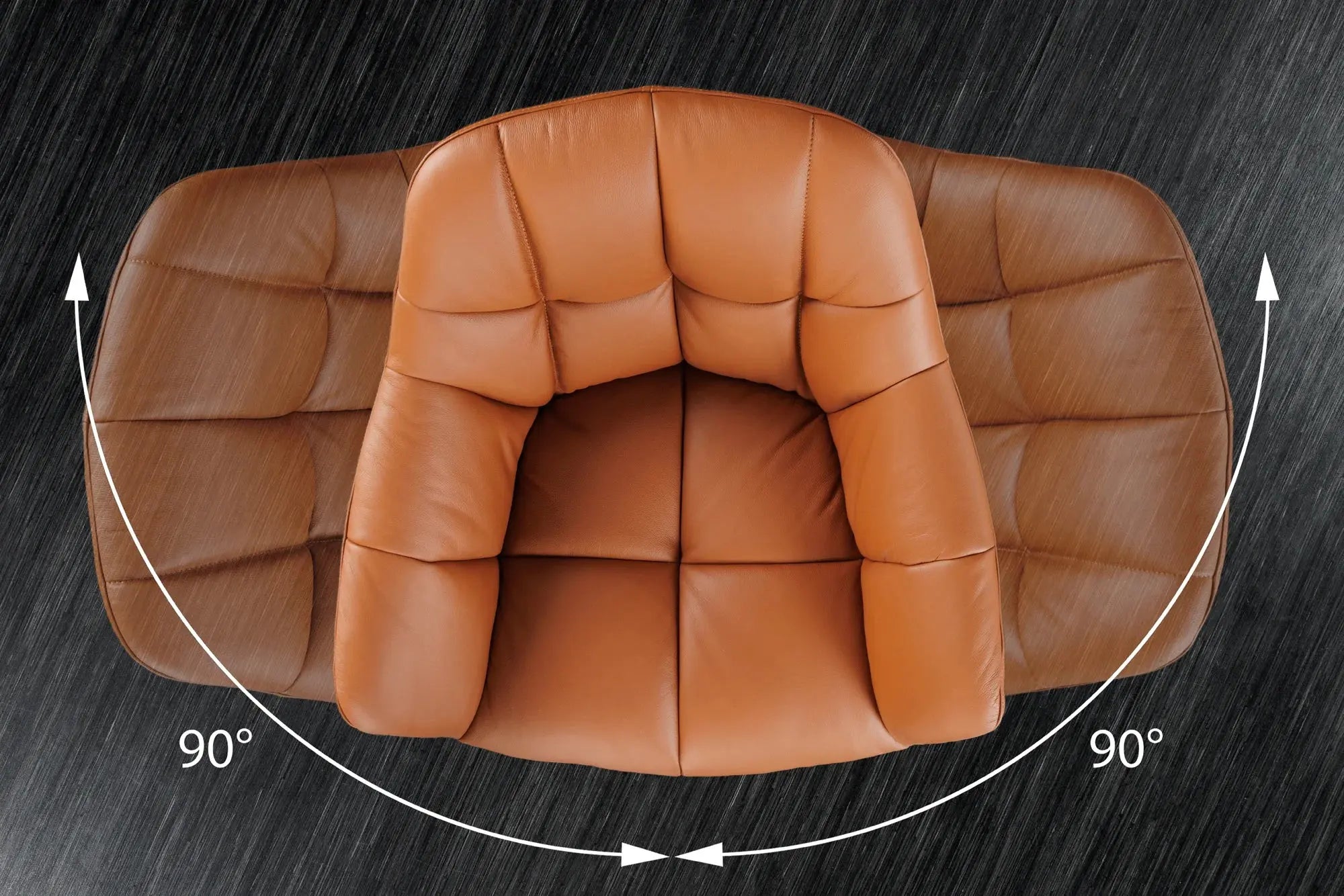 KRZESŁO OBROTOWE PAPILLON JASNY BRĄZ 44596 / INVICTA INTERIOR Invicta Interior