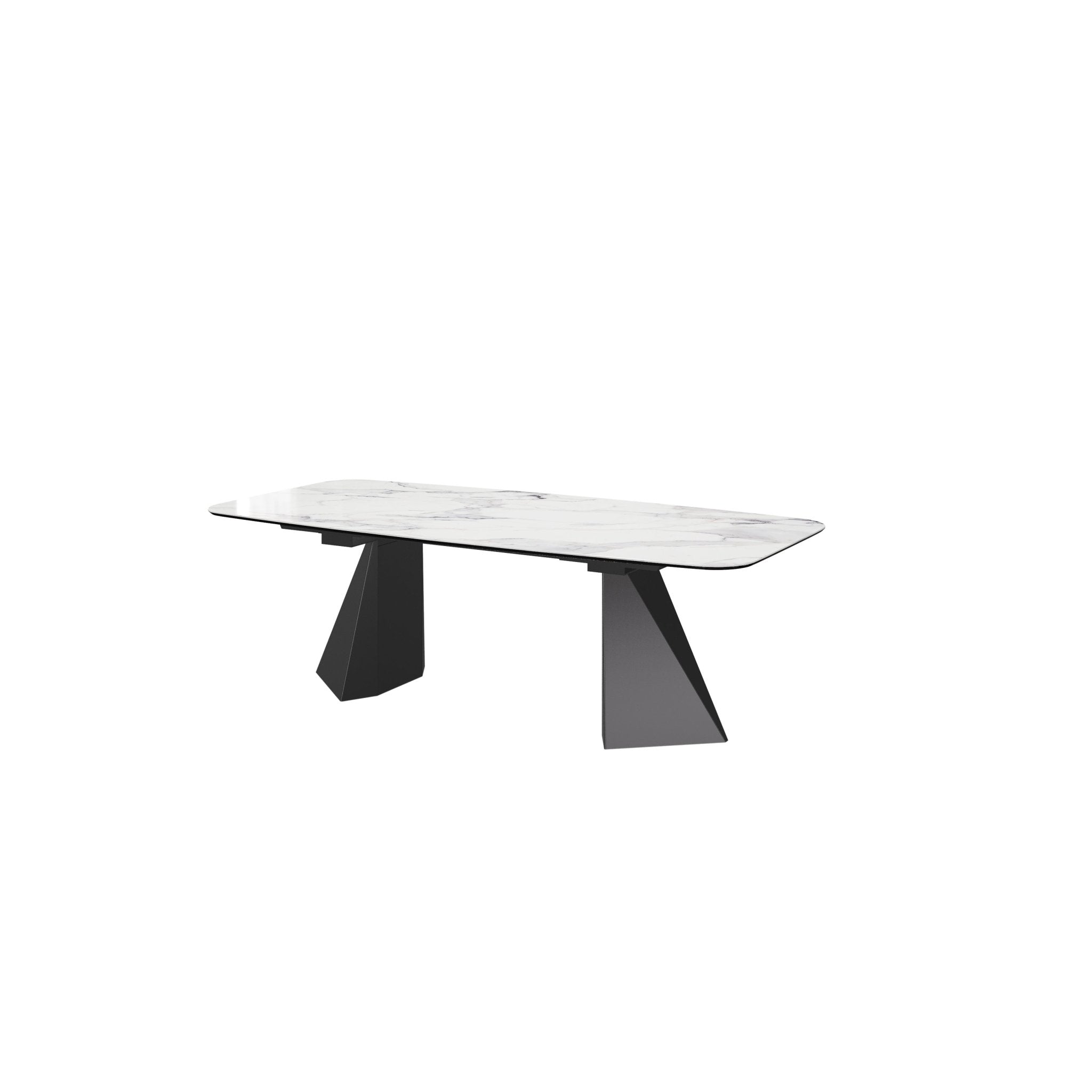 Włoski stół nierozkładany 239 cm Krystal z ceramicznym blatem i metalową podstawą. 