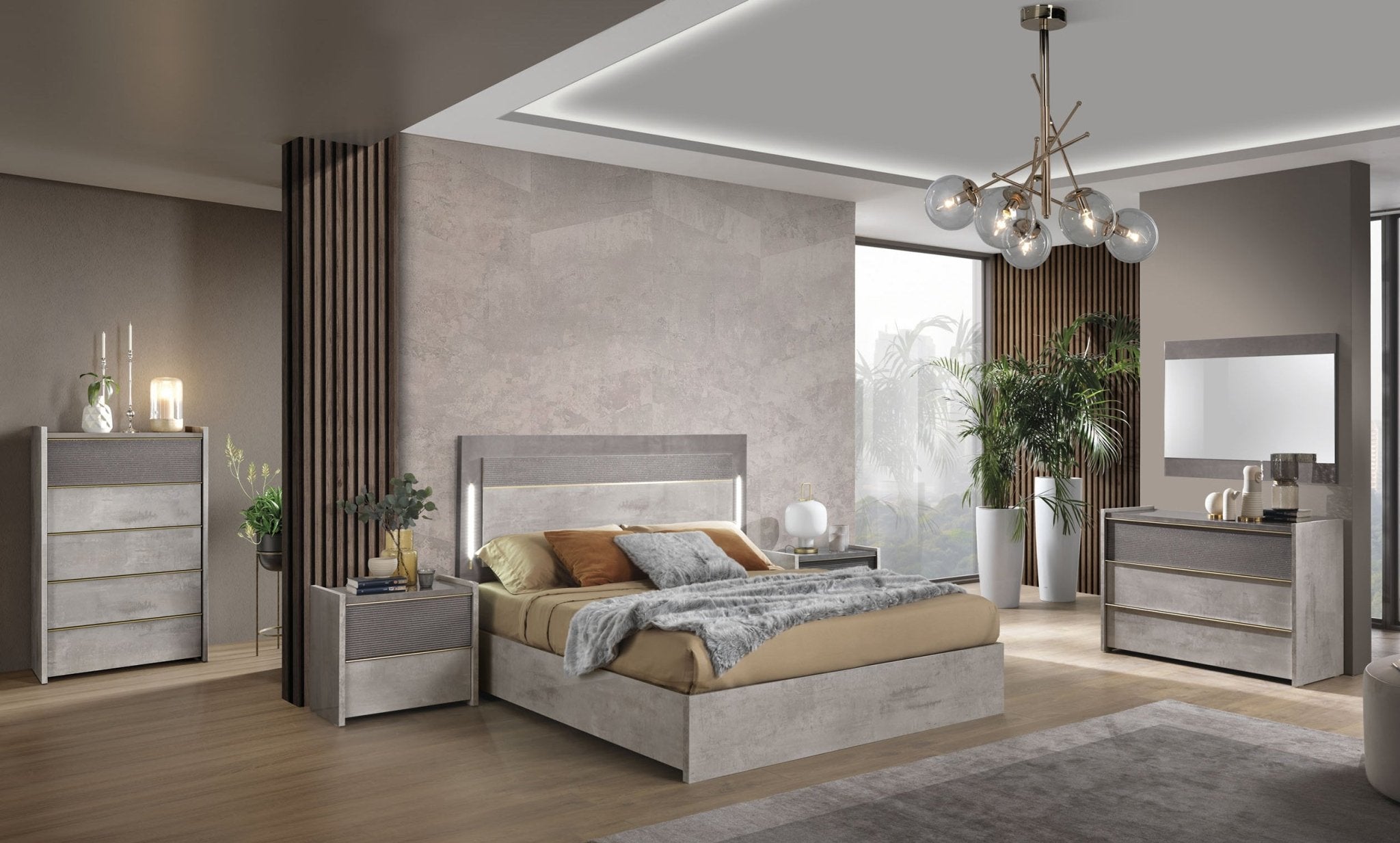 WŁOSKA SZAFA SOLE 4 DRZWI 190 CM / ACCA DESIGN