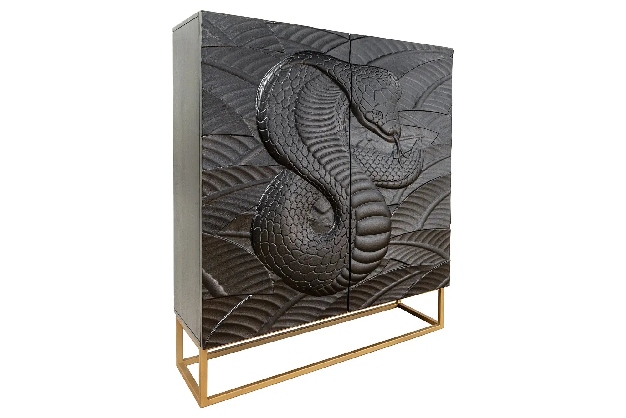 KOMODA SNAKE MANGO  CZARNA 120 CM / 45633 / INVICTA INTERIOR Invicta Interior