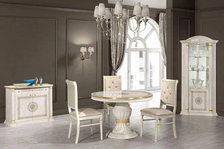 WŁOSKIE NOWOCZESNE KRZESŁO AURORA BEŻOWE MIKROFIBRA + kryształki / ACCA DESIGN ACCA DESIGN