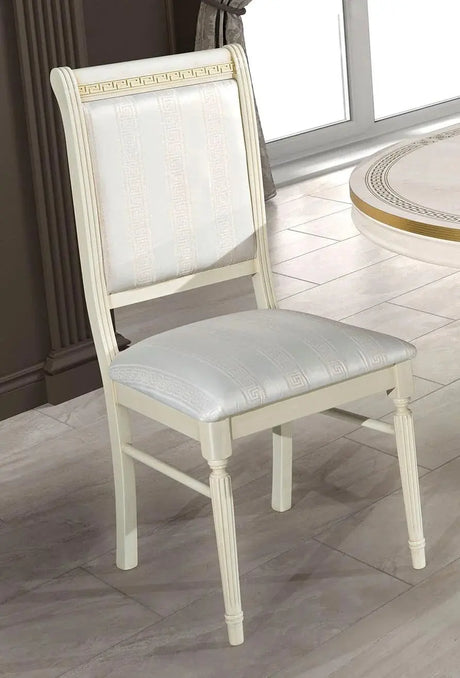 WŁOSKIE NOWOCZESNE KRZESŁO AURORA BEŻOWE TKANINA GRECA / ACCA DESIGN ACCA DESIGN