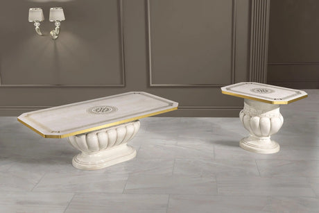 WŁOSKI NOWOCZESNY STOLIK KAWOWY AURORA BEŻOWY 130 CM / ACCA DESIGN ACCA DESIGN
