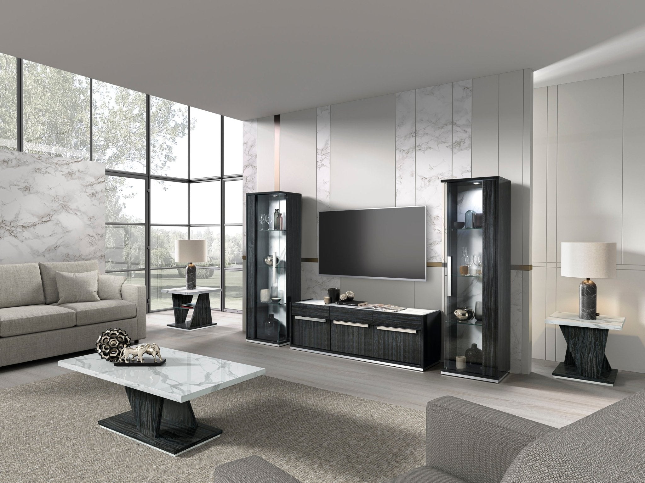 WŁOSKI NOWOCZESNY STOLIK KAWOWY 128 CM CHRISTINE / ACCA DESIGN