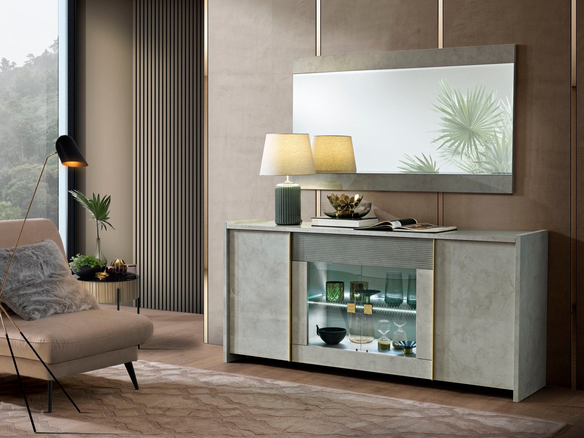 WŁOSKA NOWOCZESNA KOMODA 4 DRZWIOWA SOLE / ACCA DESIGN