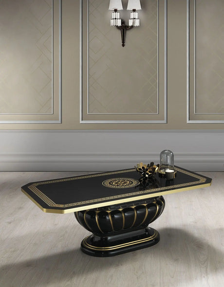 WŁOSKI NOWOCZESNY STOLIK KAWOWY AURORA CZARNY 130 CM  / ACCA DESIGN ACCA DESIGN