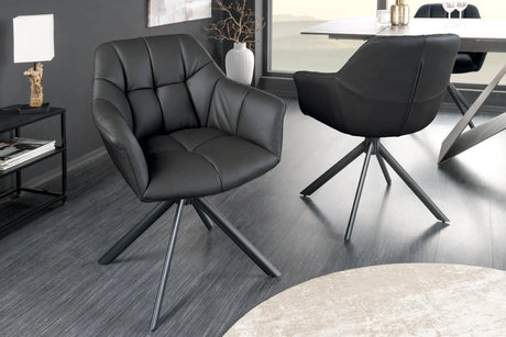 KRZESŁO OBROTOWE PAPILLON CZARNE 44594 / INVICTA INTERIOR Invicta Interior