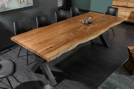 Stół Mammut X 180 cm z litego drewna do salonu i jadalni, model 38350, Invicta Interior