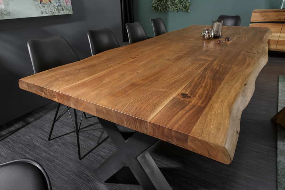 Stół Mammut X 180 cm z litego drewna do salonu i jadalni, model 38350, Invicta Interior