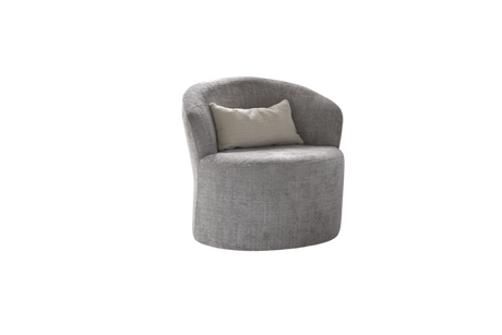 WŁOSKI FOTEL TAPICEROWANY OBROTOWY PERLA 85 CM / ARREDOCLASSIC