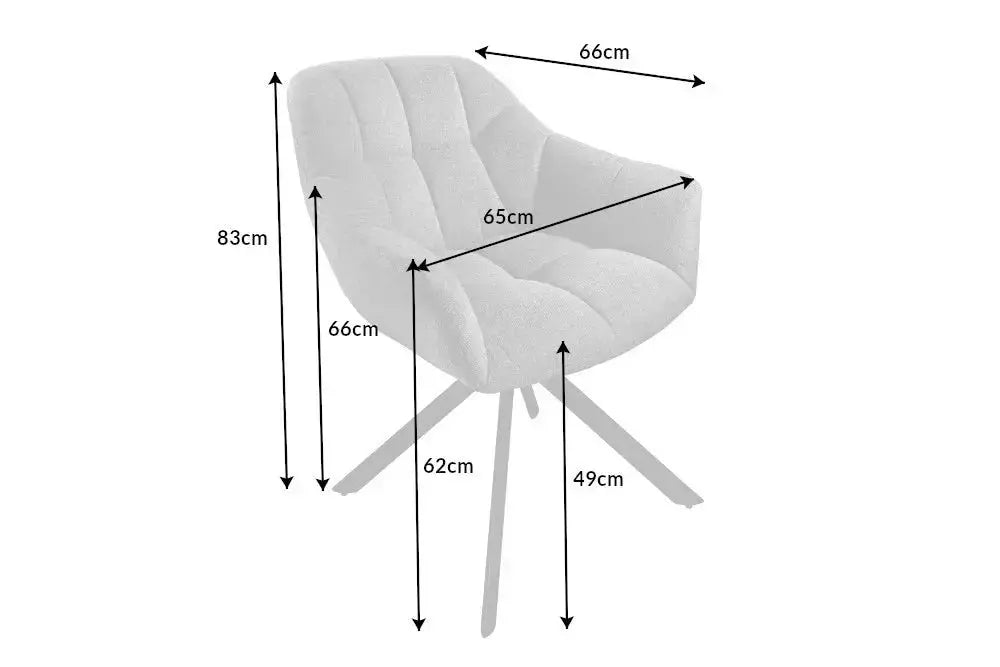 KRZESŁO OBROTOWE PAPILLON CZARNE 44594 / INVICTA INTERIOR Invicta Interior