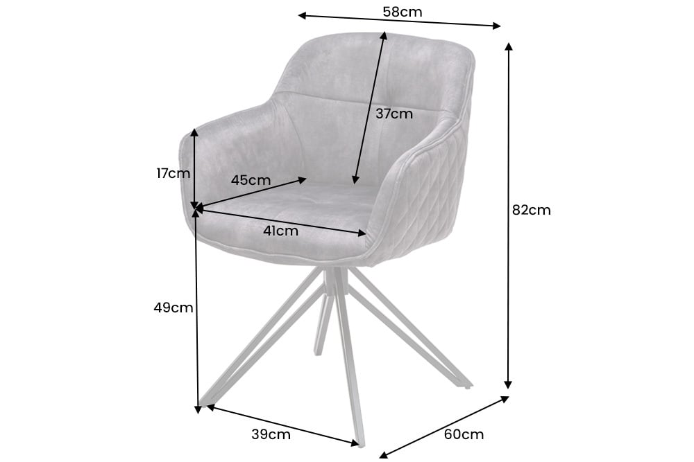 Krzesło obrotowe , tanina aksamit na metalowej podstawie