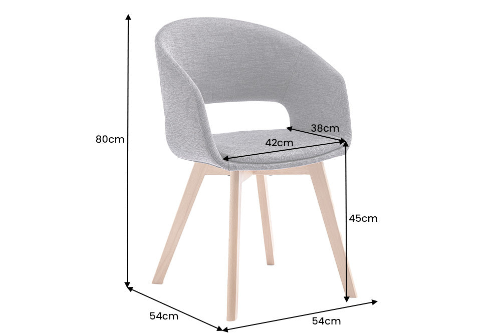 Krzesło Nordic Star SZARY / 38503 / 43421 / INVICTA INTERIOR -  Meblowy Sklep Internetowy Inventio