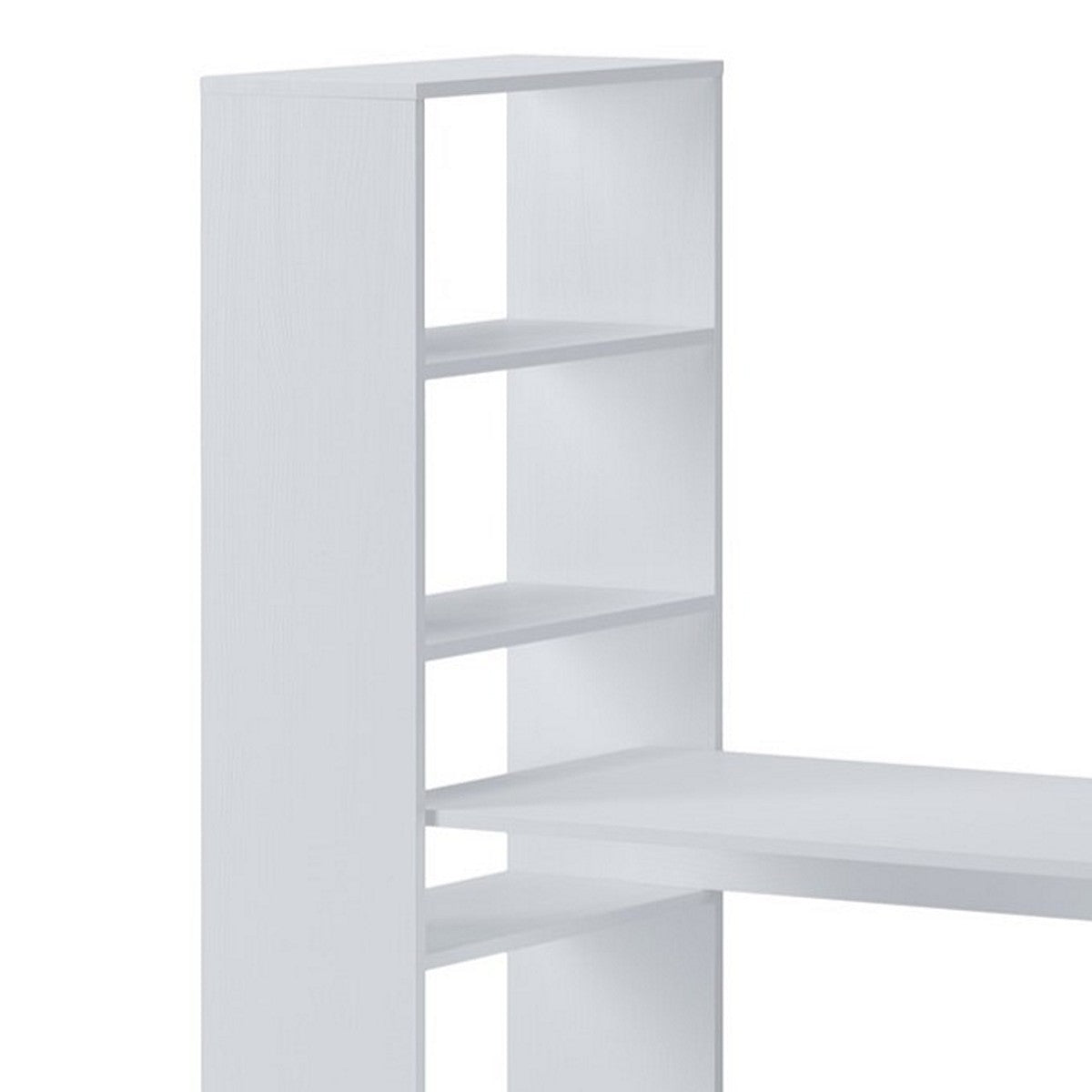 WŁOSKIE BIURKO + REGAŁ ART BIAŁY MODRZEW 119 CM / 4347 /TM