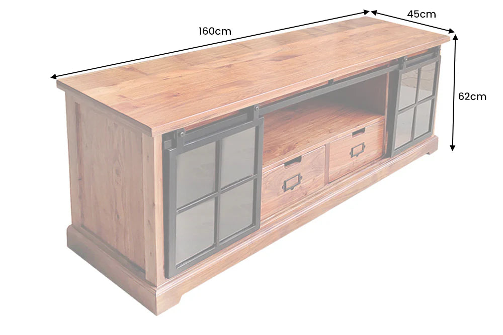 KOMODA HERITAGE DREWNO AKACJA 160 CM / 44050  / INVICTA INTERIOR -  Meblowy Sklep Internetowy Inventio