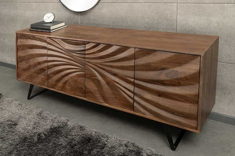 Komoda HURRICANE 175 CM BRĄZOWA AKACJA / 44389  / INVICTA INTERIOR Invicta Interior