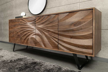 Komoda HURRICANE 175 CM BRĄZOWA AKACJA / 44389  / INVICTA INTERIOR Invicta Interior