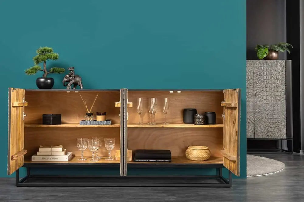Komoda KROKODYL 177 CM SZARA / 44647  / INVICTA INTERIOR Invicta Interior
