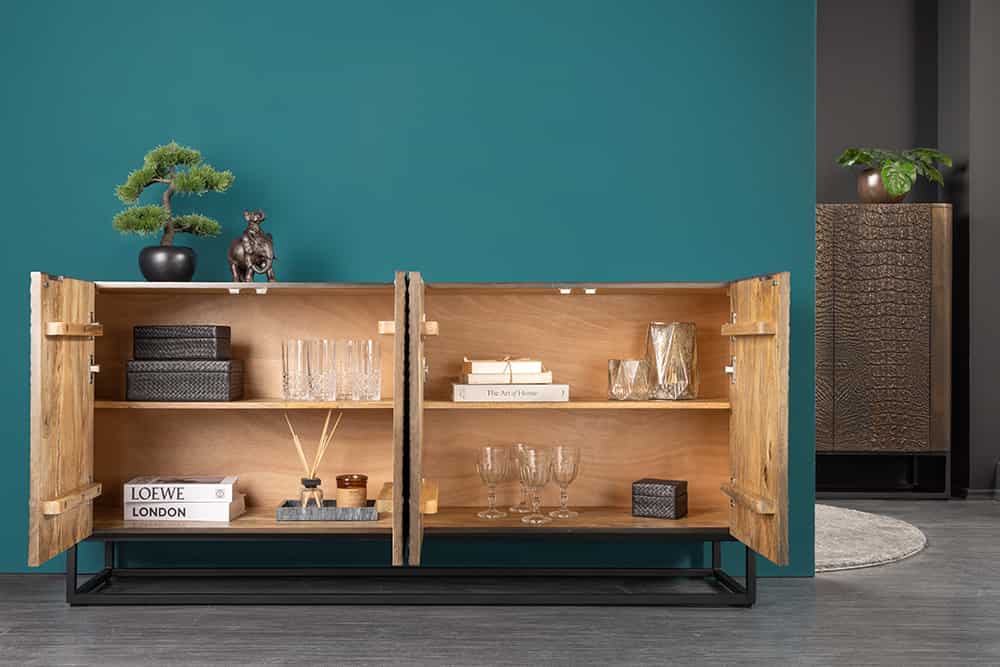 Komoda KROKODYL 177 CM BRĄZOWA / 44648  / INVICTA INTERIOR Invicta Interior