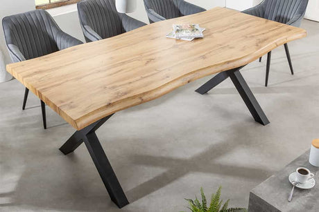 STÓŁ DO JADALNI OPTYKA DZIKI DĄB 200 CM / 41329 / 45084 / INVICTA INTERIOR Invicta Interior