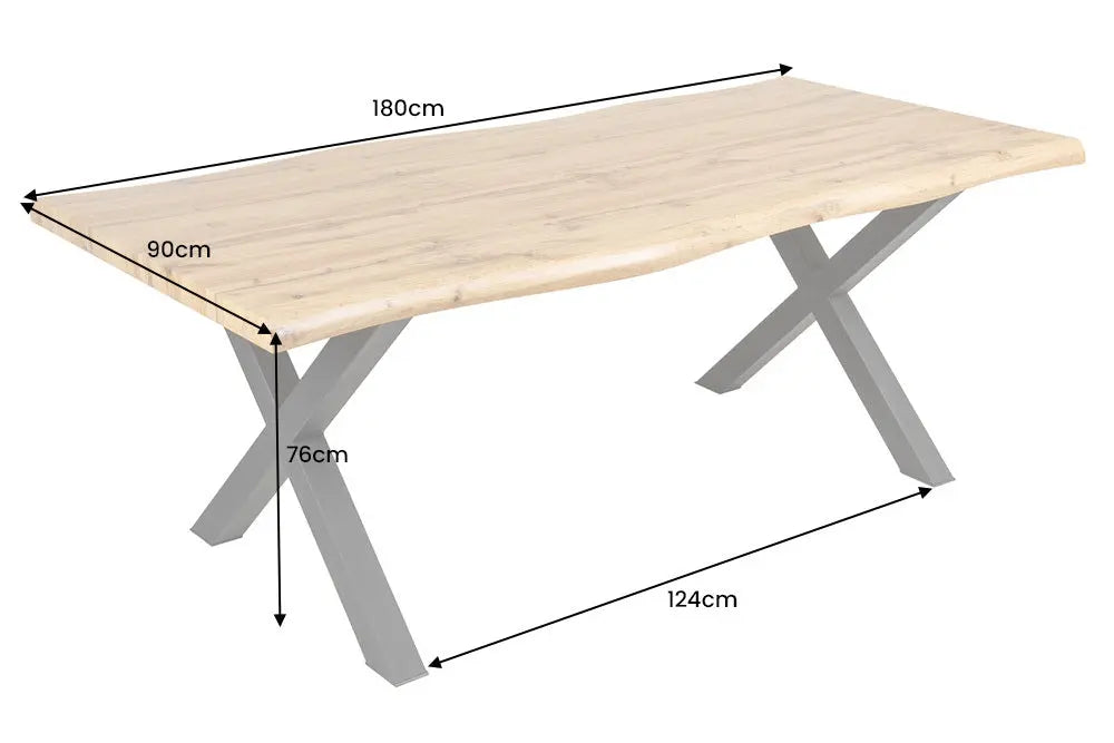 STÓŁ DO JADALNI OPTYKA DZIKI DĄB 180 CM / 45083 / INVICTA INTERIOR Invicta Interior