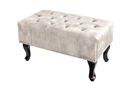 Podnóżek chesterfield szampański beż/  45249 / INVICTA INTERIOR