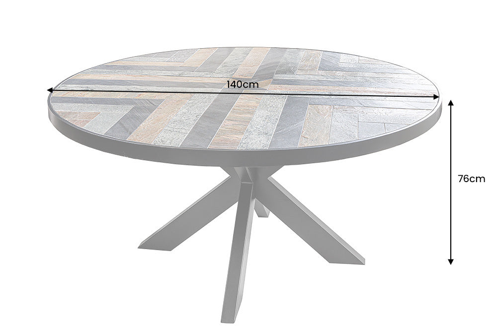Stół do jadalni MOUNTAIN SOUL MDF Ø 140cm / 45673 / INVICTA INTERIOR -  Meblowy Sklep Internetowy Inventio