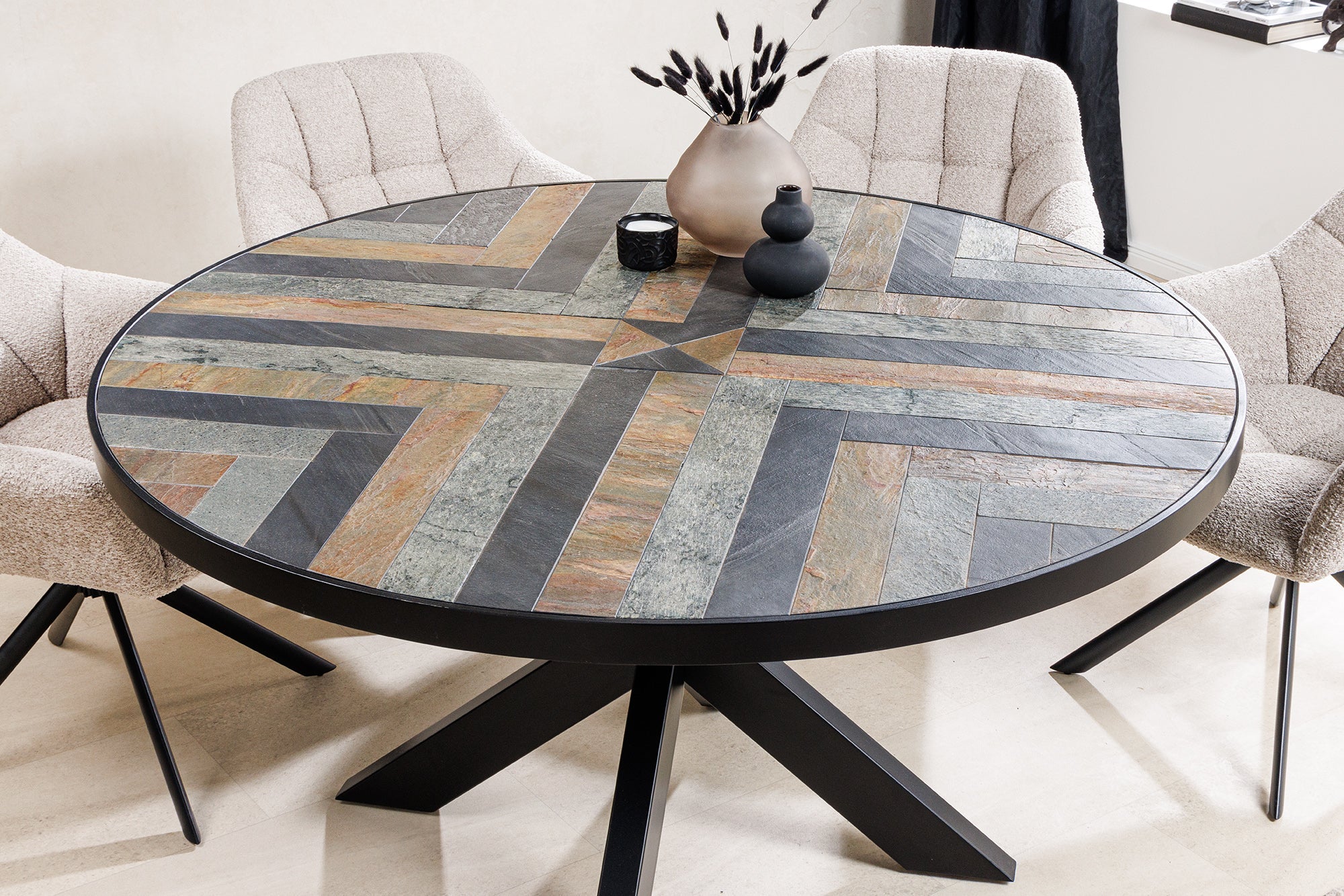 Stół do jadalni MOUNTAIN SOUL MDF Ø 140cm / 45673 / INVICTA INTERIOR -  Meblowy Sklep Internetowy Inventio