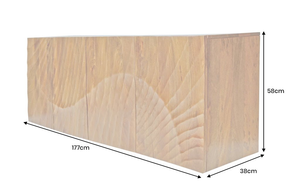 KOMODA WISZĄCA SCORPION 177 CM DREWNO MANGO BRĄZOWA / 46647 / INVICTA INTERIOR