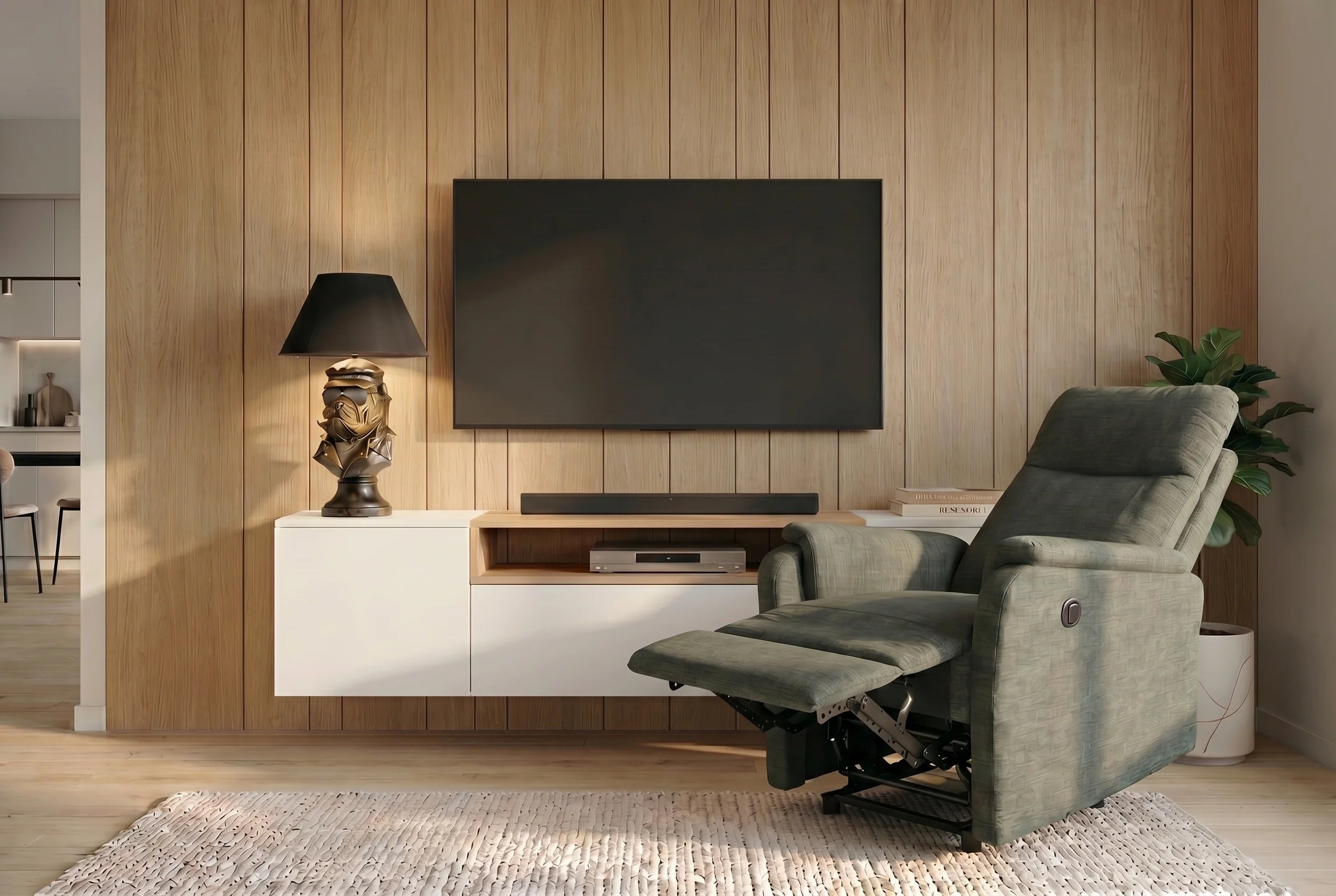 Wygodny fotel wypoczynkowy z funkcją relax i regulacją do pozycji leżącej