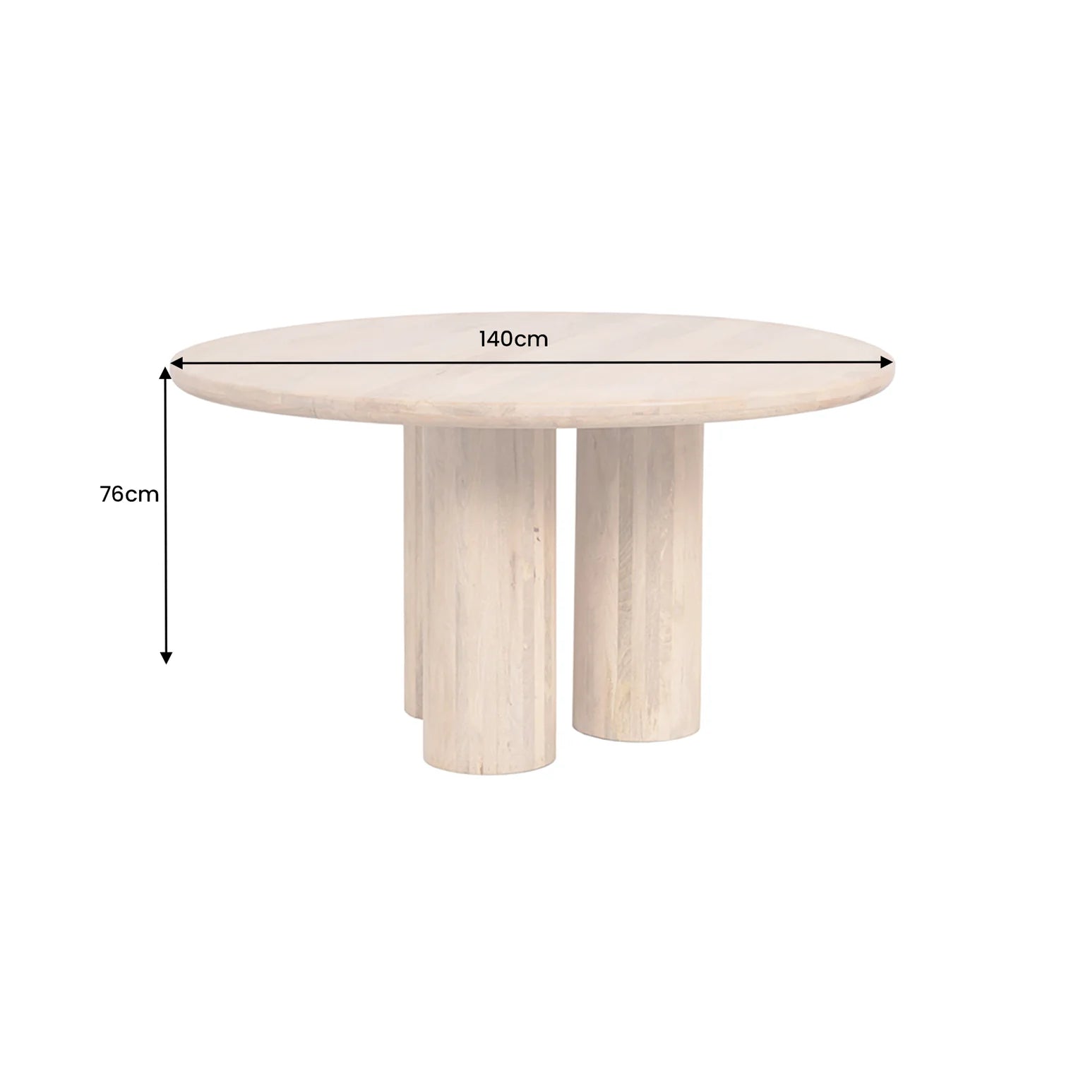 STÓŁ ART DECO 140 CM DREWNO MANGO/ 47605 / INVICTA INTERIOR