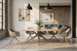 STÓŁ DO SALONU TRAVERTIN / CERAMICZNY BLAT/ / 48532 / INVICTA INTERIOR