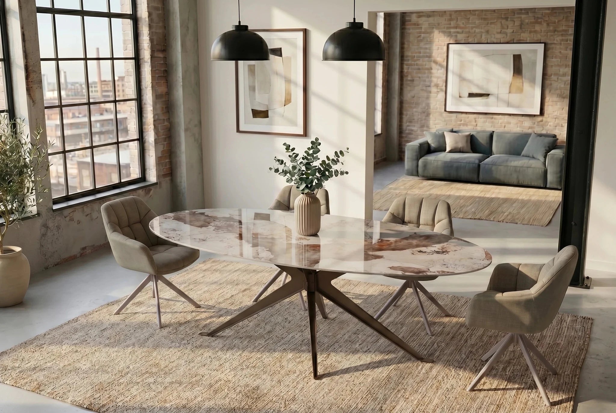 STÓŁ DO SALONU PANDORA / CERAMICZNY BLAT/ / 48734 / INVICTA INTERIOR