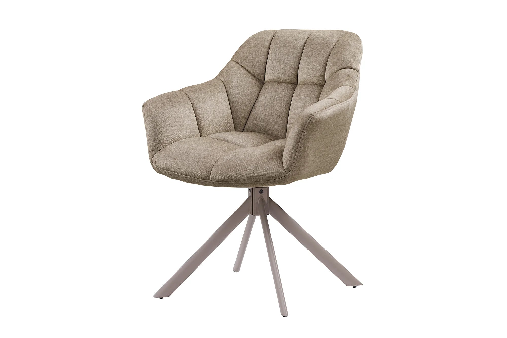 KRZESŁO OBROTOWE PAPILLON SZARO - BEŻOWE / 48814 / INVICTA INTERIOR