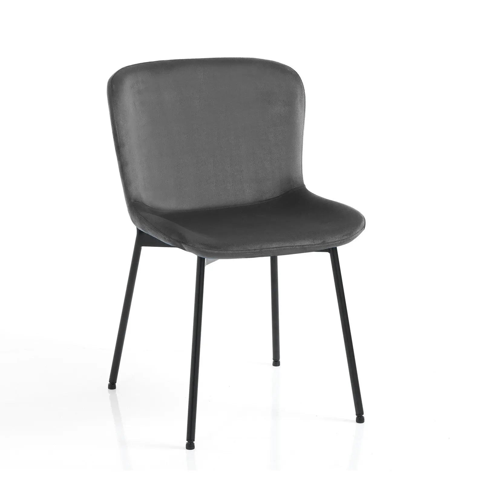 WŁOSKIE KRZESŁO SNUG SZARY AKSAMIT 5704 / TM TM