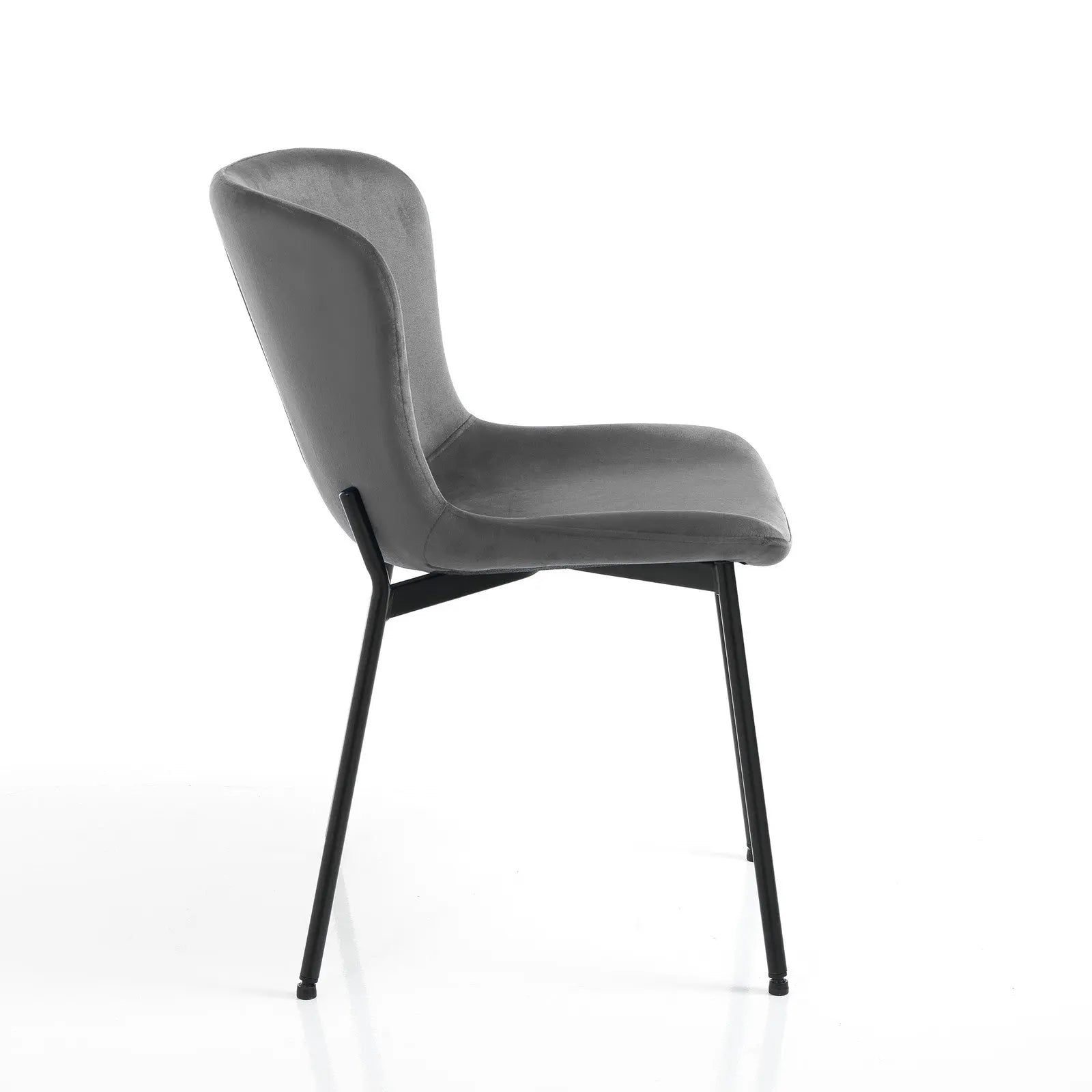 WŁOSKIE KRZESŁO SNUG SZARY AKSAMIT 5704 / TM TM