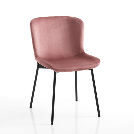 WŁOSKIE KRZESŁO SNUG RÓŻOWY AKSAMIT 5705 / TM TM