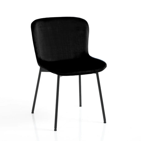 WŁOSKIE KRZESŁO SNUG CZARNY AKSAMIT 5706 / TM TM