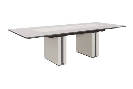 WŁOSKI STÓŁ DO JADALNI PERLA ROZKŁADANY Z TRAWERTYNEM 200 (294) CM / ARREDOCLASSIC