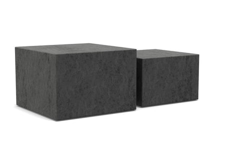 Zestaw stolików kawowych Dice 2 szt. – dekor black Ocean, ciemny efekt kamienia / 105534 / ACTONA