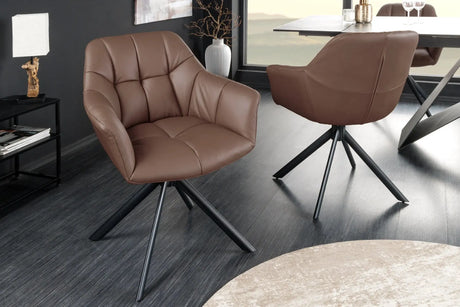 KRZESŁO OBROTOWE PAPILLON BRĄZ 44595 / INVICTA INTERIOR Invicta Interior