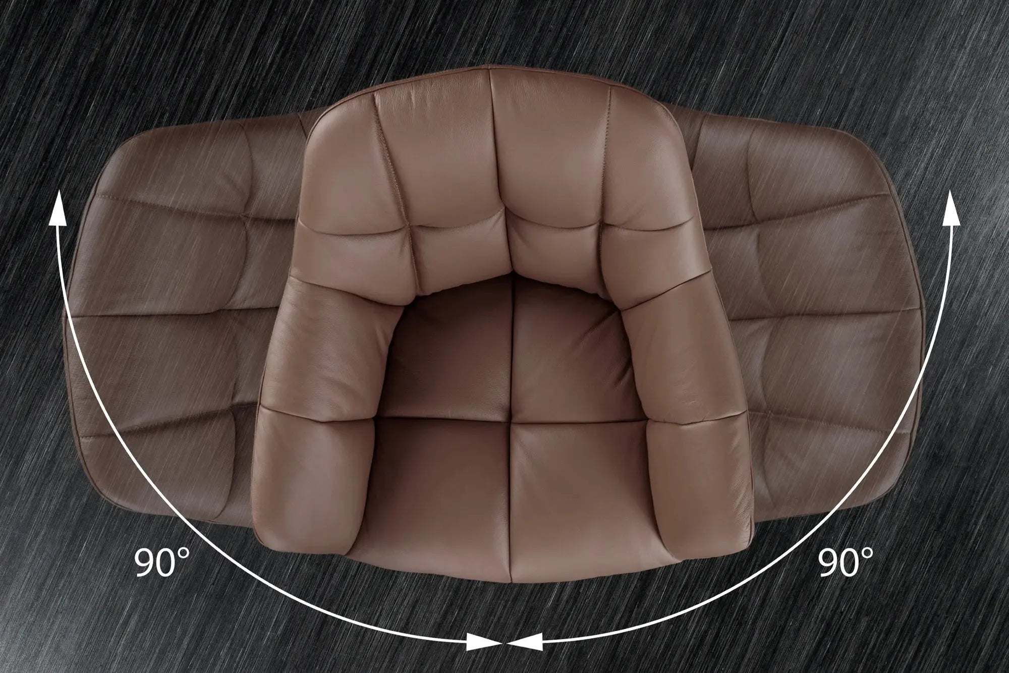 KRZESŁO OBROTOWE PAPILLON BRĄZ 44595 / INVICTA INTERIOR Invicta Interior