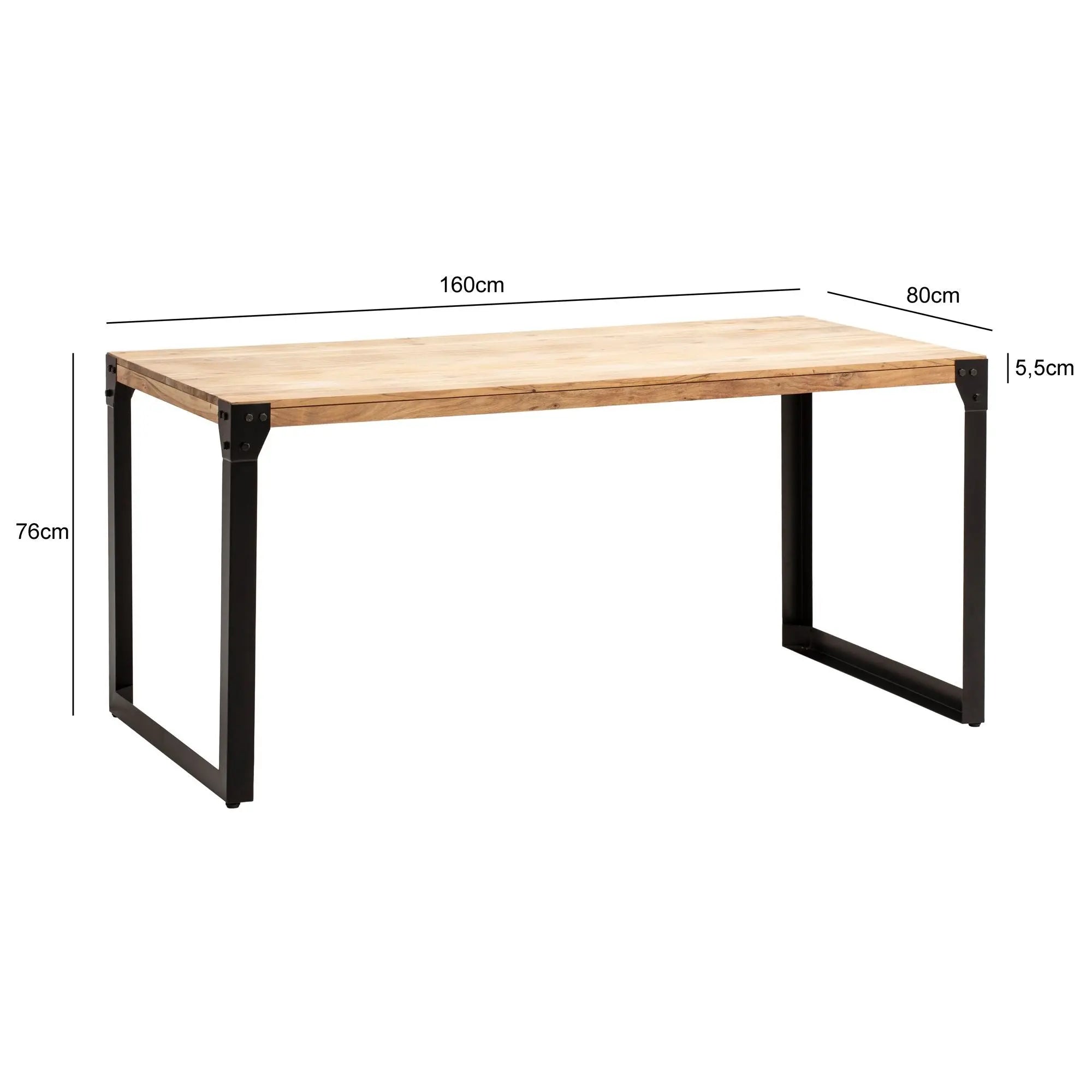 STÓŁ DO JADALNI WOHNLING AKACJA 160 CM / WL7.048 Invicta Interior