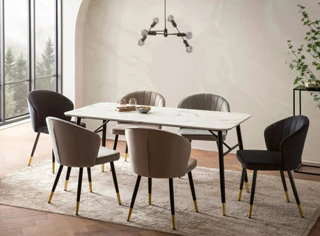 STÓŁ DO JADALNI WOHNLING OPTYKA BIAŁY MARMUR 120 CM / WL6.955 Invicta Interior