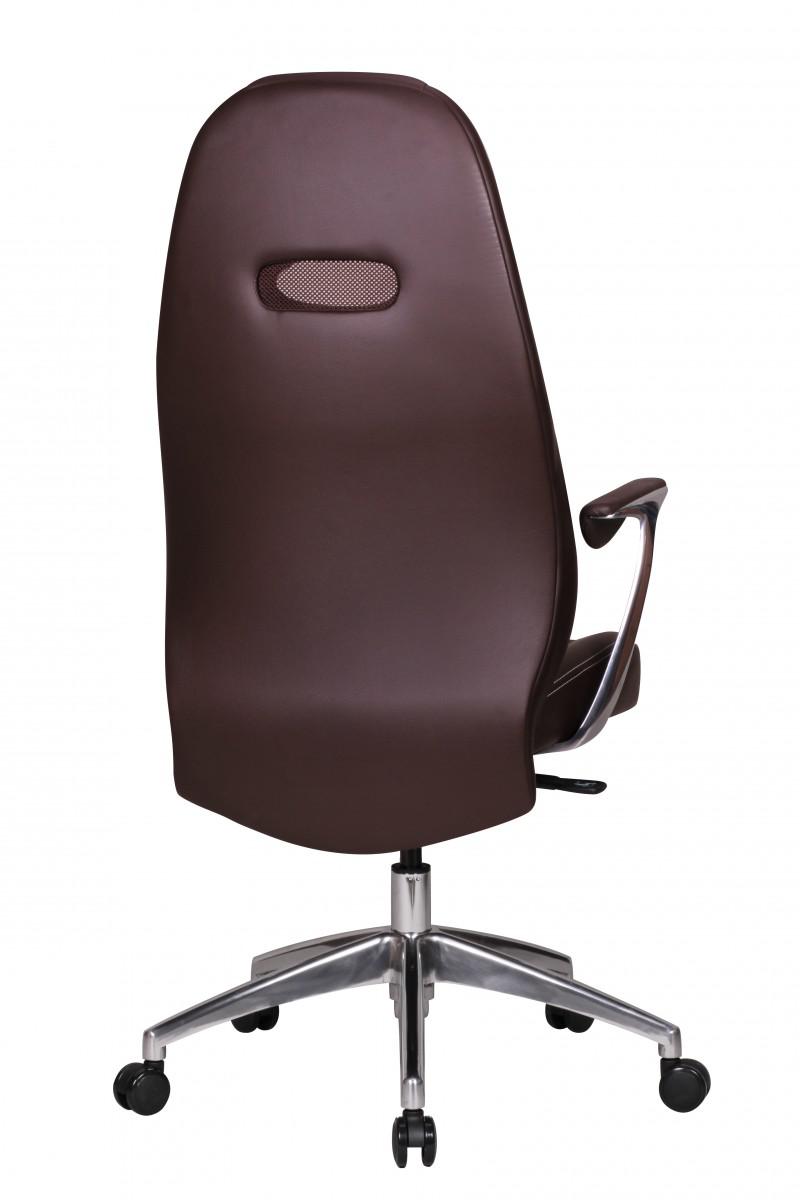 AMSTYLE FOTEL BIUROWY   BARI SKÓRA NATURALNA BRĄZ / SPM1.227