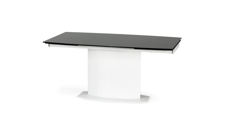 ANDERSON stół biało-czarny z rozkładanym blatem 160 (250) cm / HAL