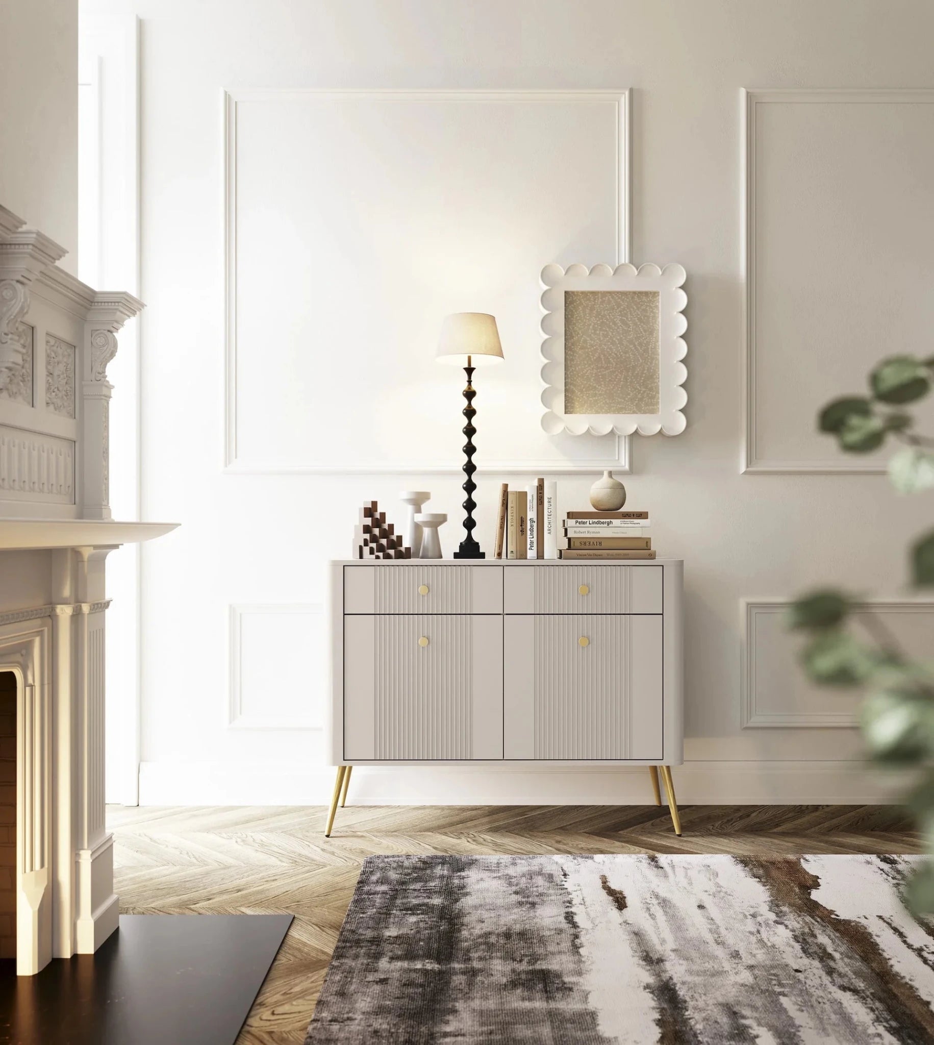 NOWOCZESNA KOMODA ANDIAMO 2 DRZWI / 2 SZUFLADY 115 CM / WIP